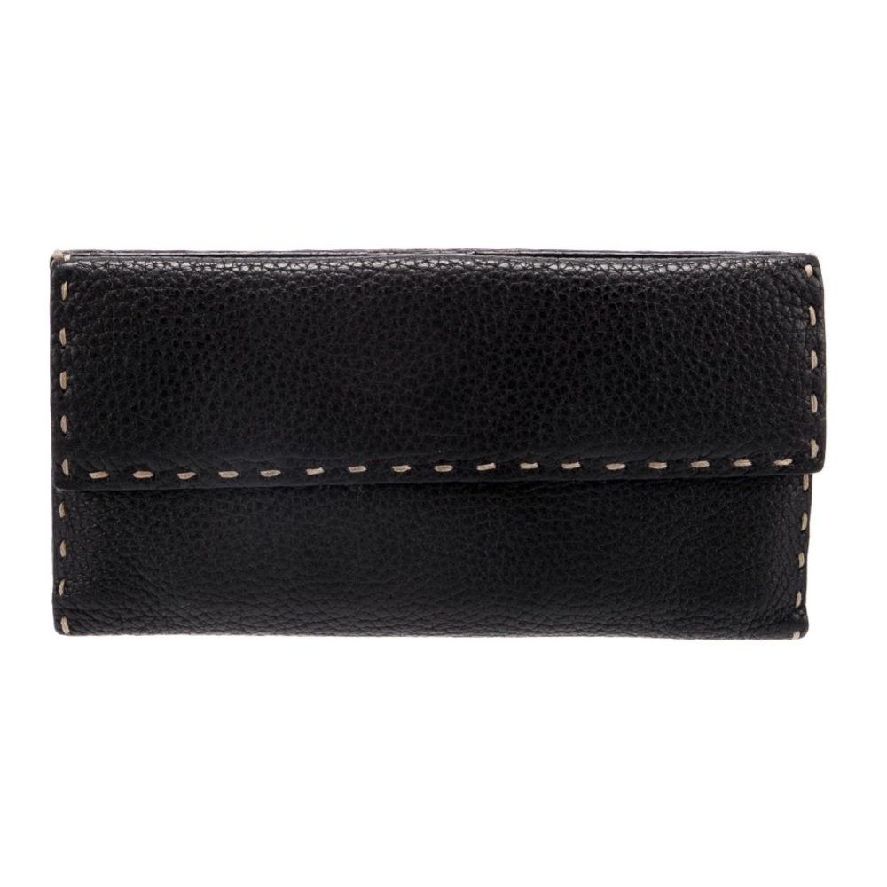 Fendi Selleria Leather Long Wallet AS15154